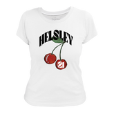 VIP MLB Cherries w/ Name, Number - Women's Tee Shirt - Tiny Turnip