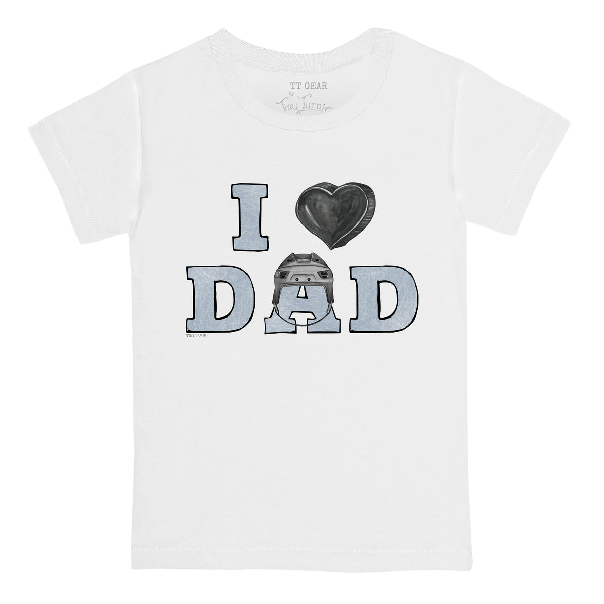 I Love Dad Hockey Tee Shirt