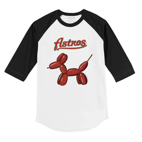 Houston Astros Balloon Dog 3/4 Black Sleeve Raglan