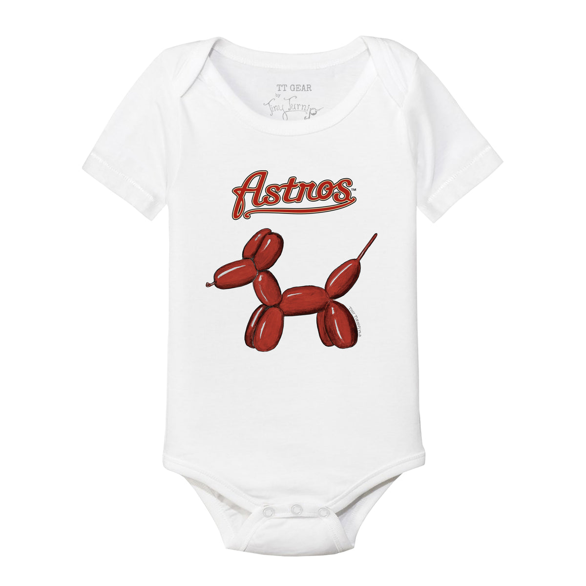 Houston Astros Balloon Dog Short Sleeve Snapper