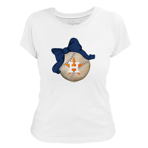 Houston Astros Baseball Bow Tee Shirt