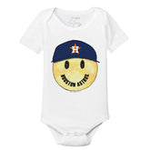 Houston Astros Smiley Short Sleeve Snapper - Tiny Turnip