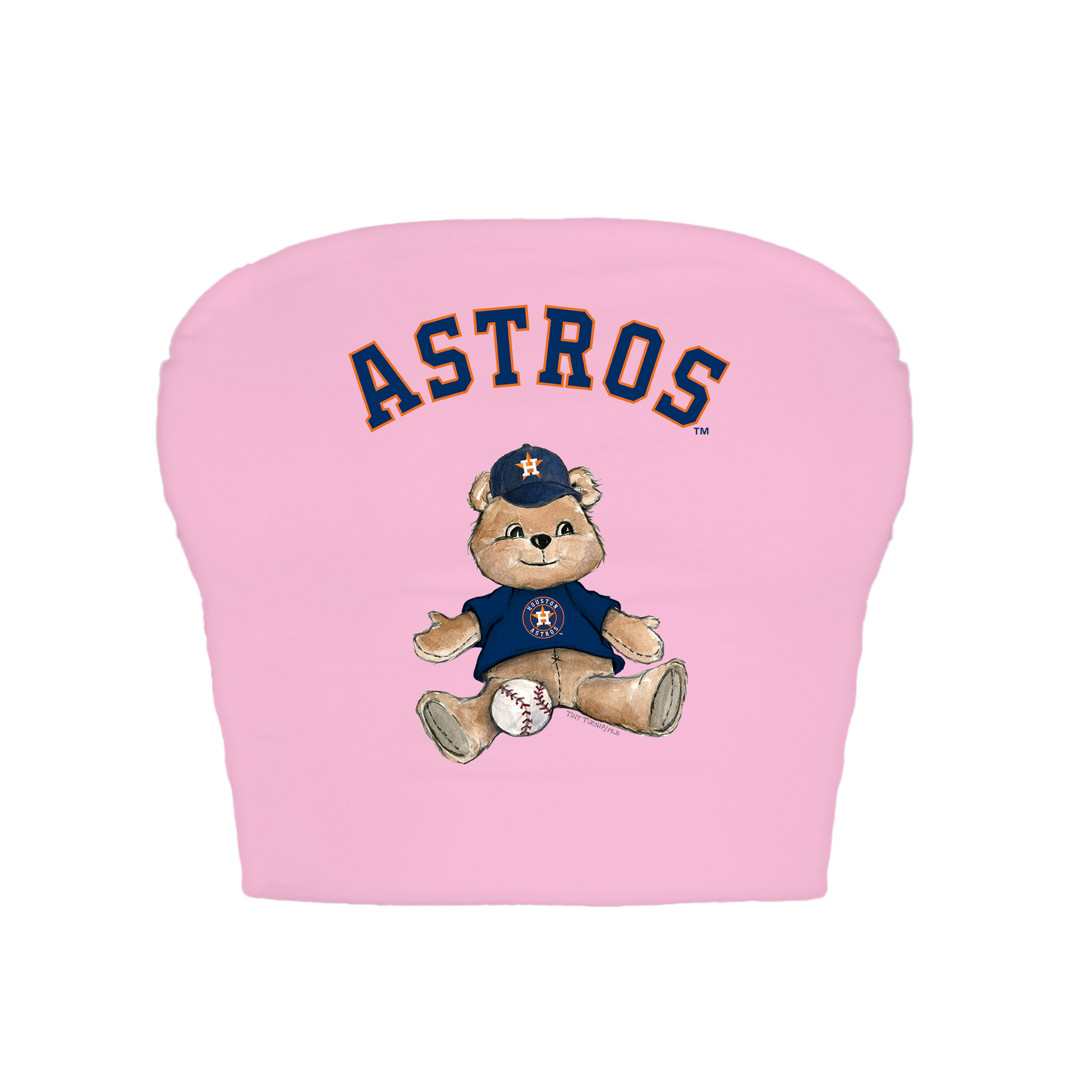 Houston Astros Teddy Crop Tube Top