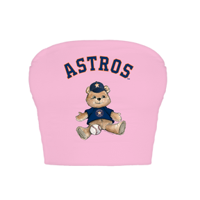 Houston Astros Teddy Crop Tube Top
