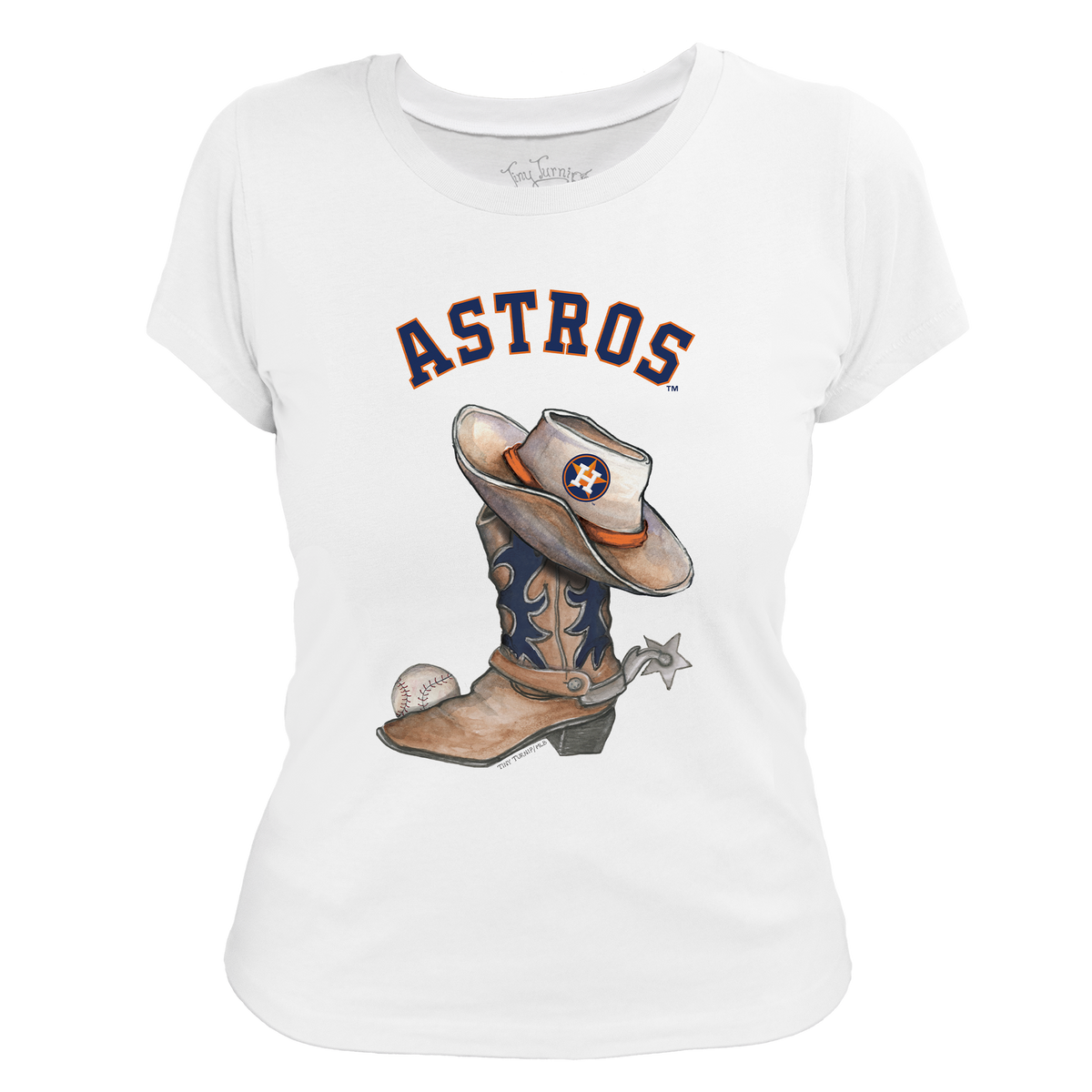 Houston Astros Cowboy Boot Women's Tee Shirt