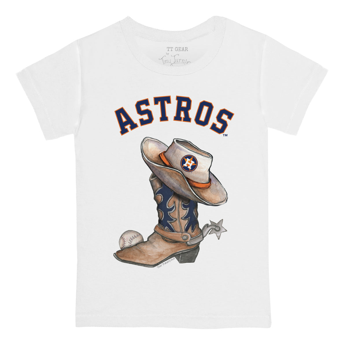 Houston Astros Cowboy Boot Kid's Tee Shirt