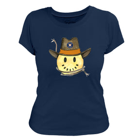 Houston Astros Cowboy Smiley Women's Tee Shirt