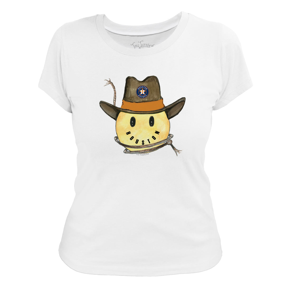 Houston Astros Cowboy Smiley Women's Tee Shirt