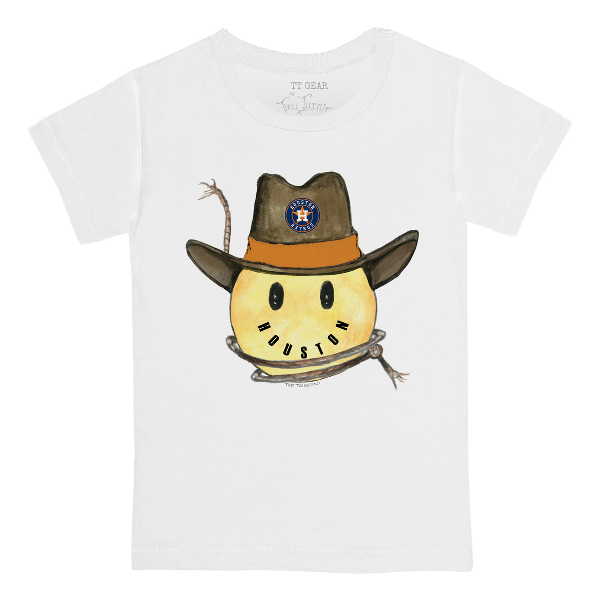 Houston Astros Cowboy Smiley Kid's Tee Shirt