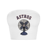 Houston Astros Fan Crop Tube Top