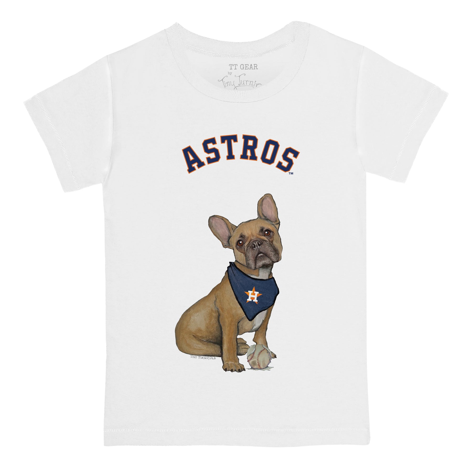 Houston Astros French Bulldog Tee Shirt