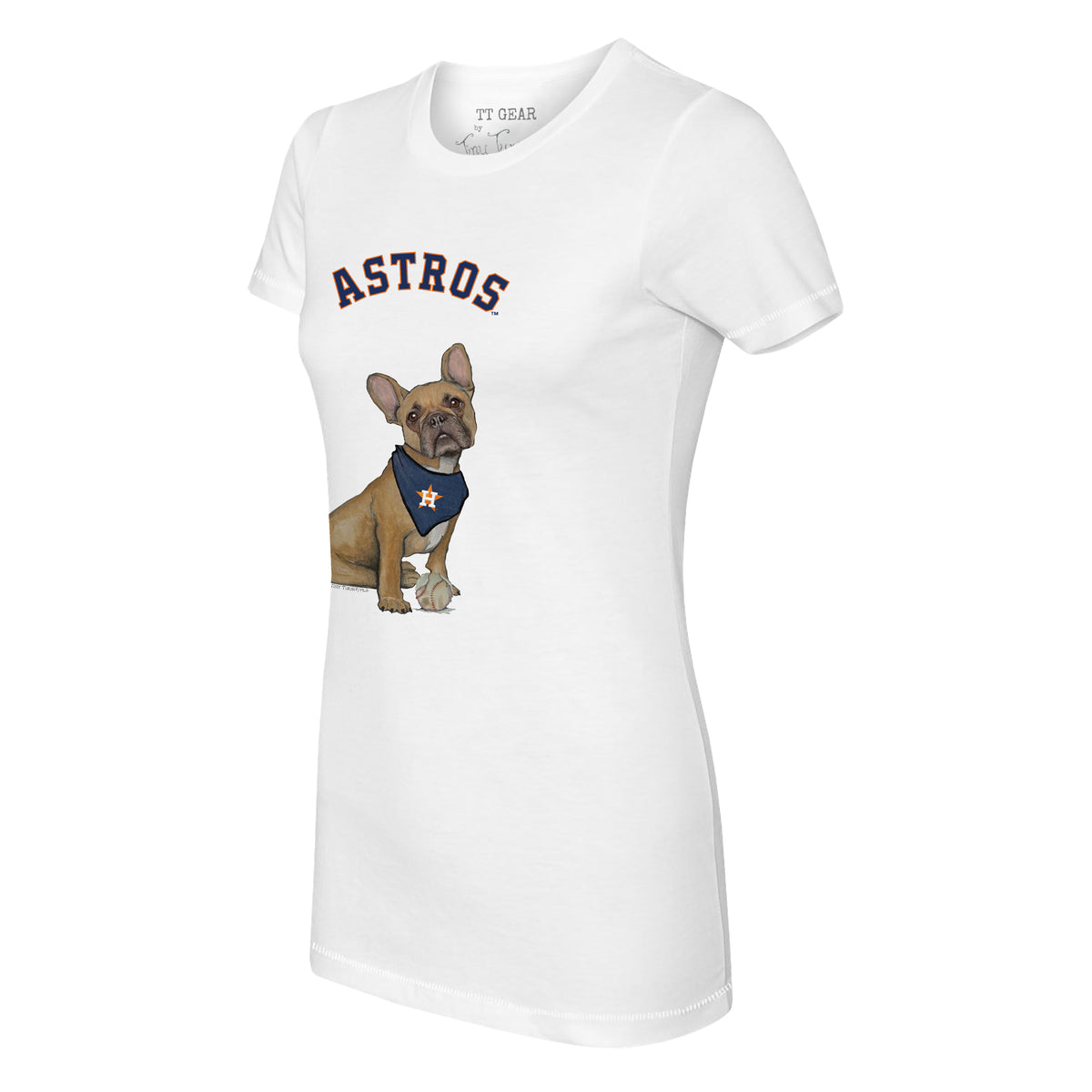 Houston Astros French Bulldog Tee Shirt