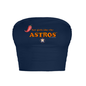 Houston Astros Hot Girls Crop Tube Top