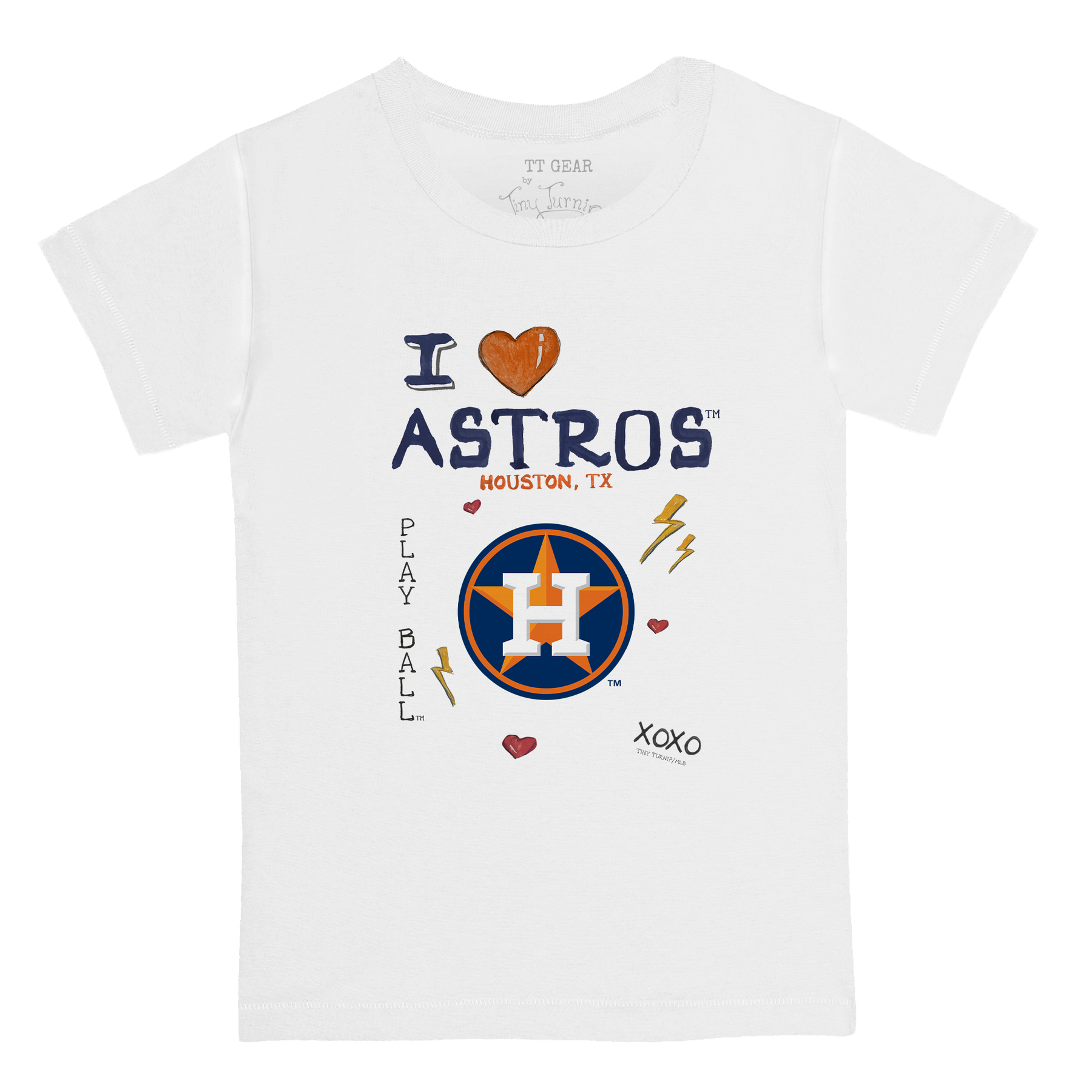I Heart Astros Kid's Tee Shirt - Tiny Turnip