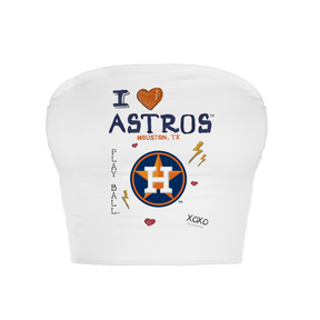 Houston Astros I Heart Astros Crop Tube Top