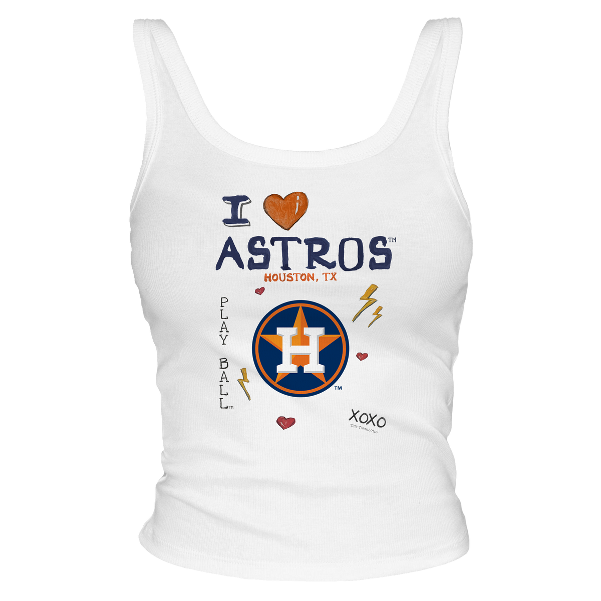 I Heart Astros Tank - Tiny Turnip
