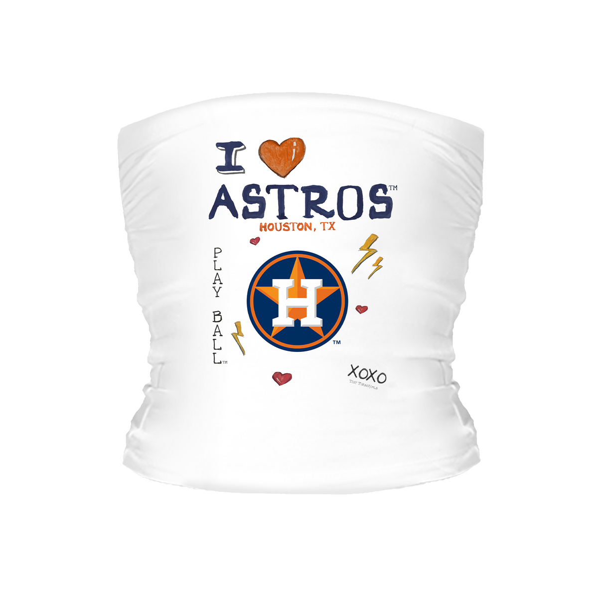 I Heart Astros Tube Top - Tiny Turnip