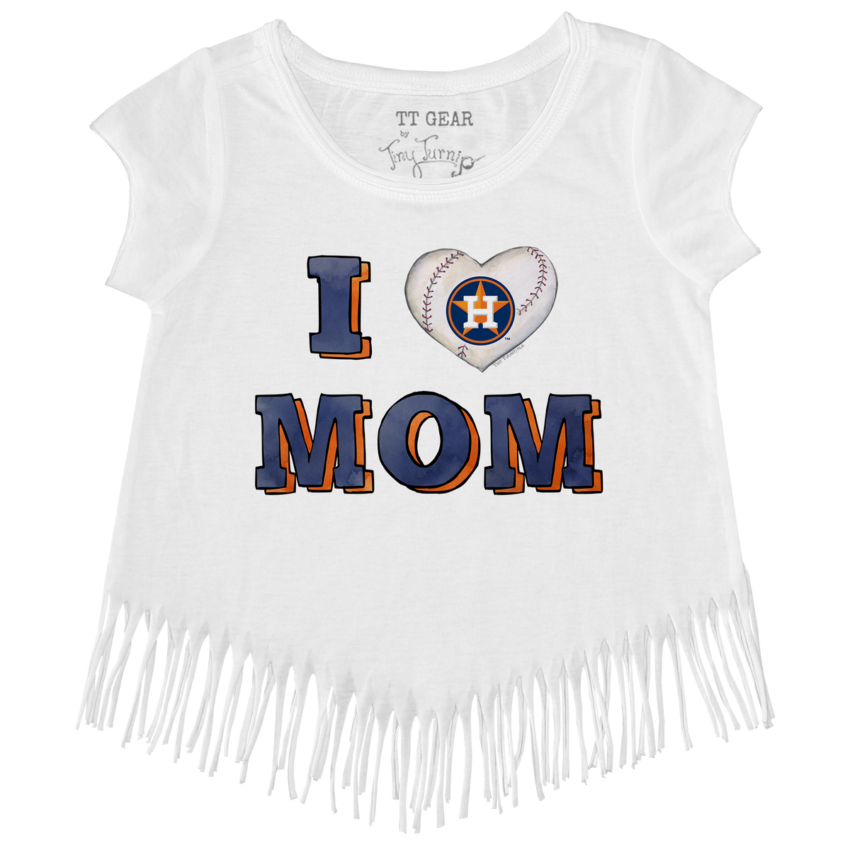 Houston Astros I Love Mom Fringe Tee