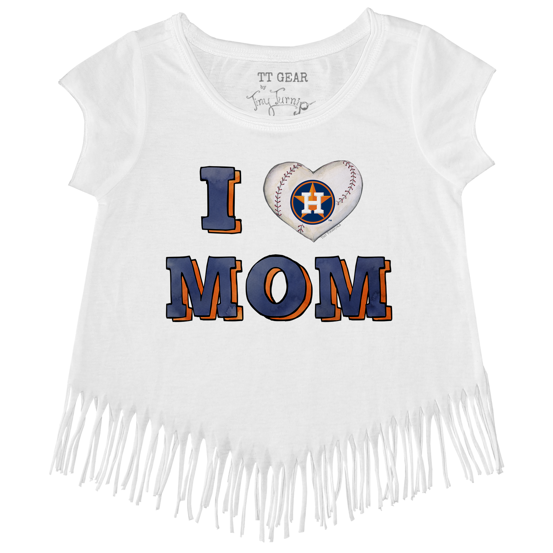 Houston Astros I Love Mom Fringe Tee
