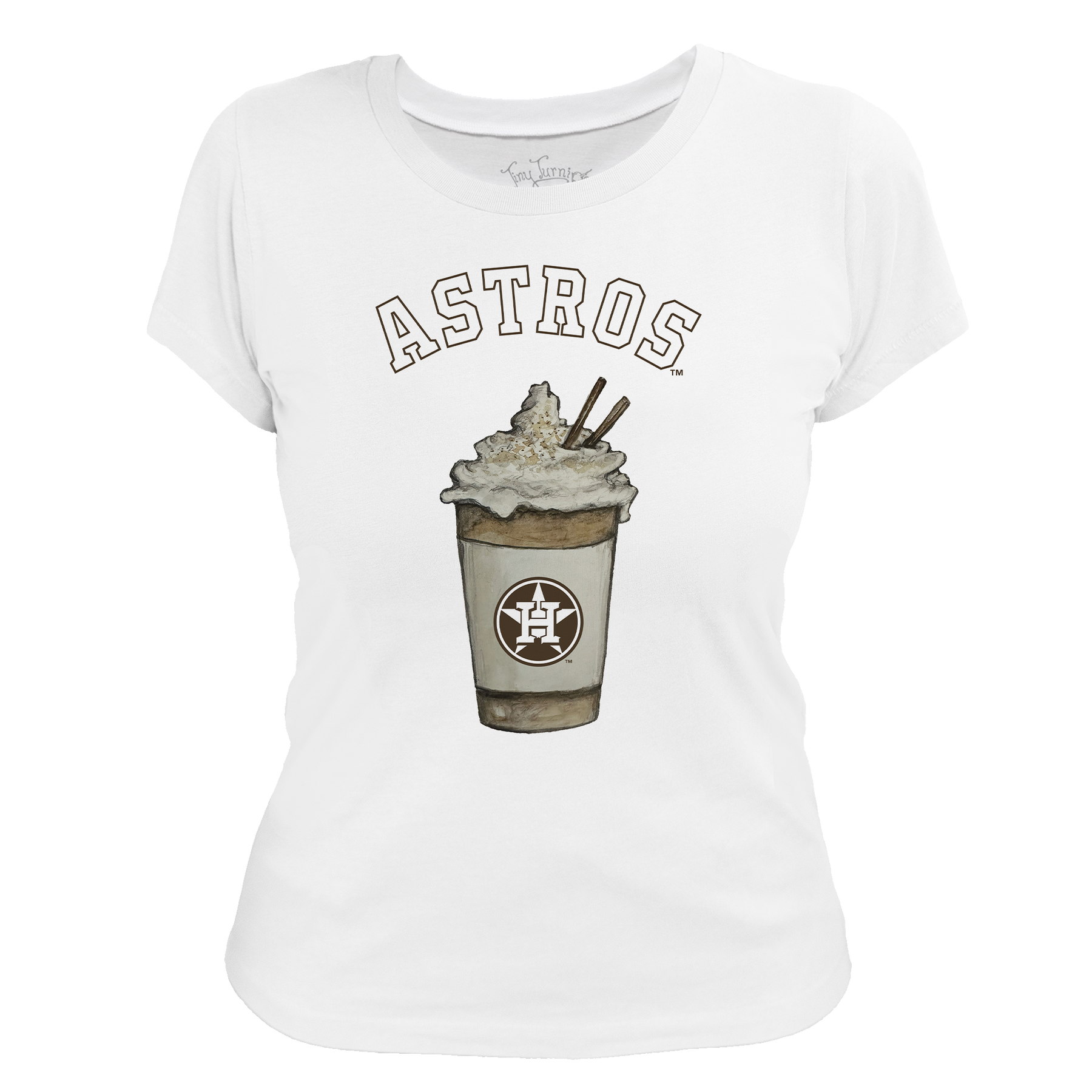 Houston Astros Latte Women's Tee Shirt