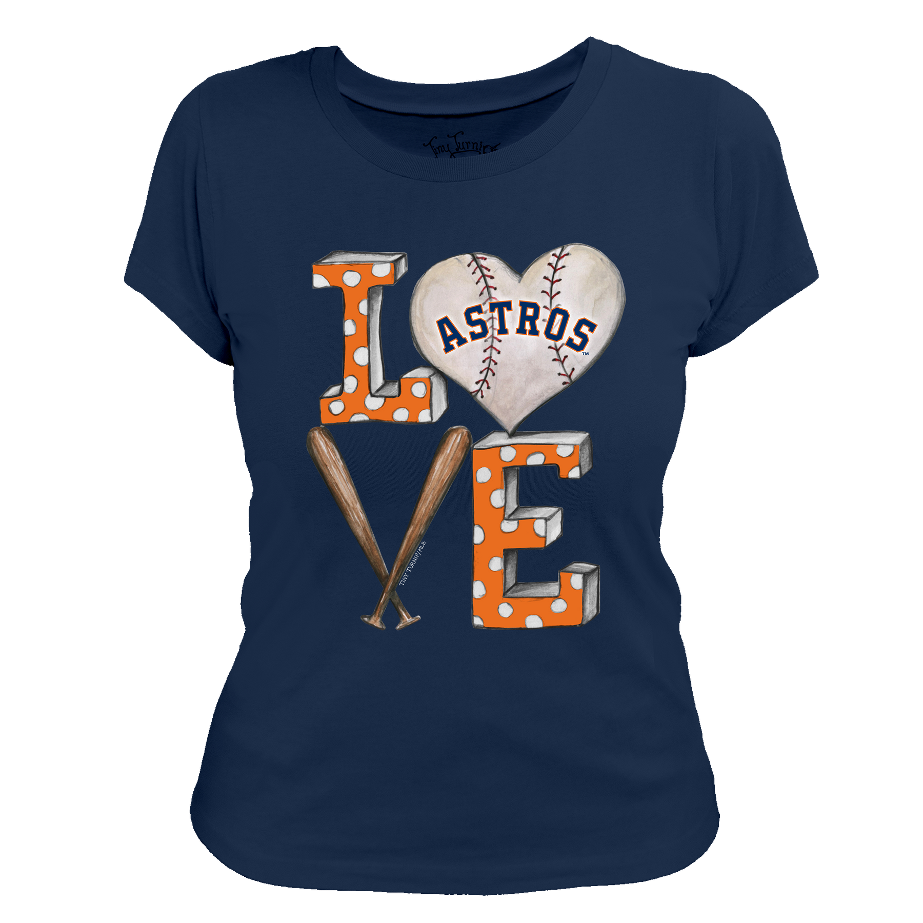Houston Astros Baseball LOVE Tee Shirt