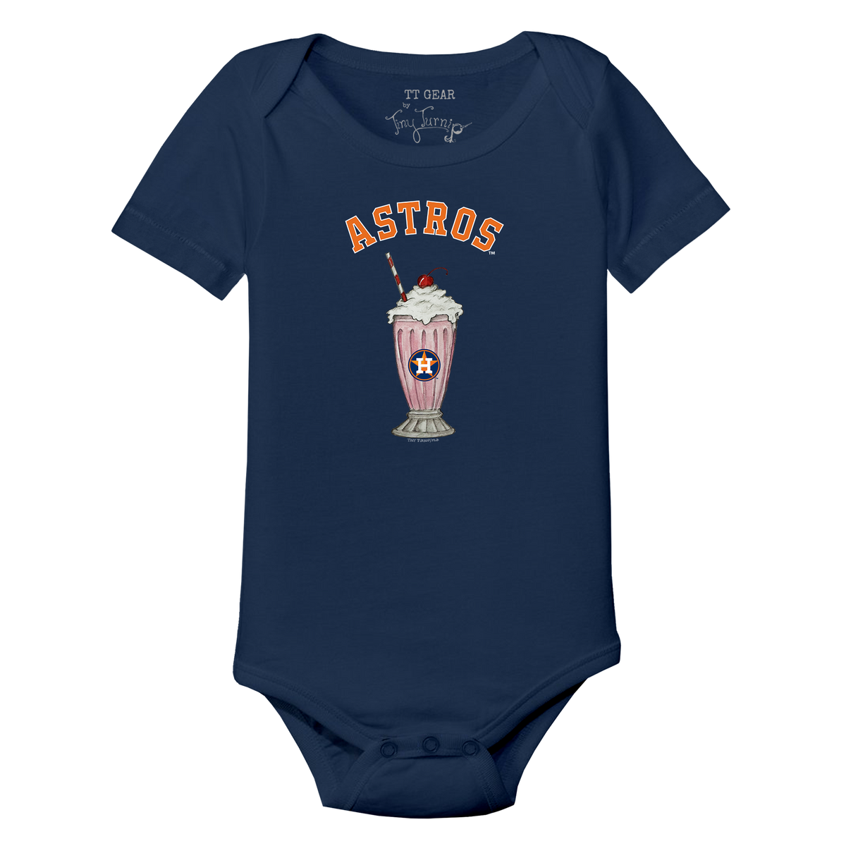 Houston Astros Milkshake Short Sleeve Snapper