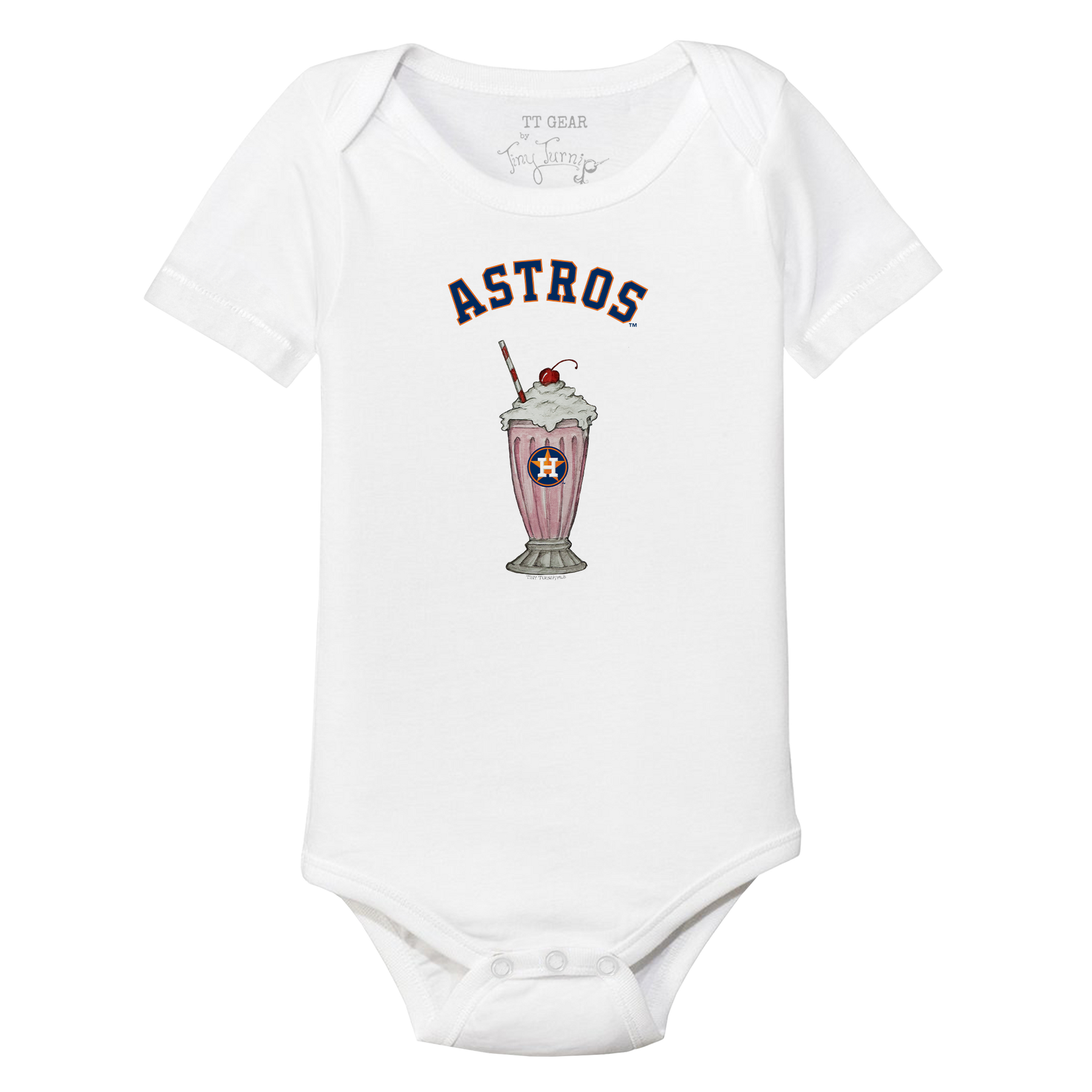 Houston Astros Milkshake Short Sleeve Snapper