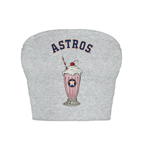 Houston Astros Milkshake Crop Tube Top