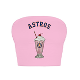 Houston Astros Milkshake Crop Tube Top