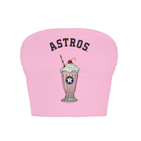 Houston Astros Milkshake Crop Tube Top
