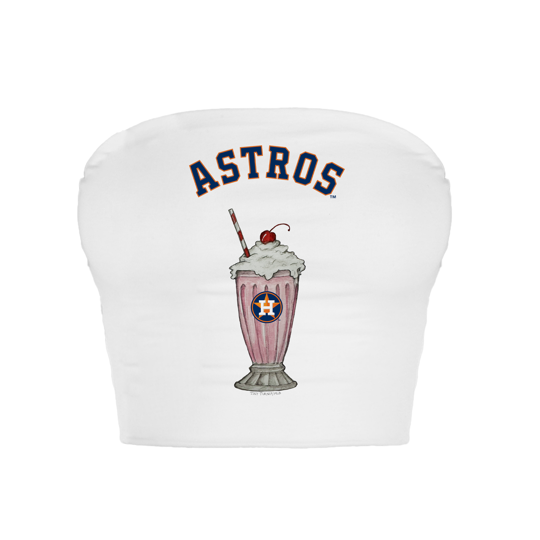 Houston Astros Milkshake Crop Tube Top