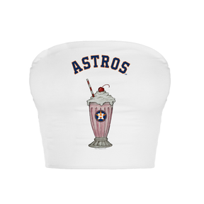 Houston Astros Milkshake Crop Tube Top