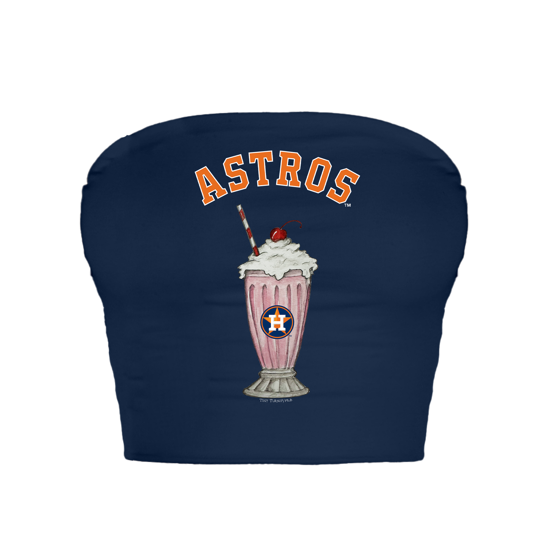 Houston Astros Milkshake Crop Tube Top