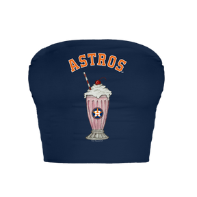 Houston Astros Milkshake Crop Tube Top