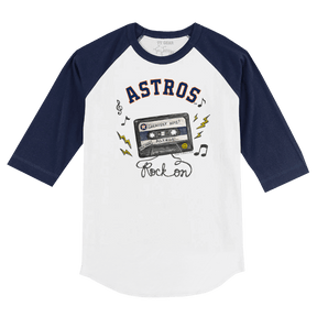 Houston Astros Mixtape 3/4 Navy Blue Sleeve Raglan