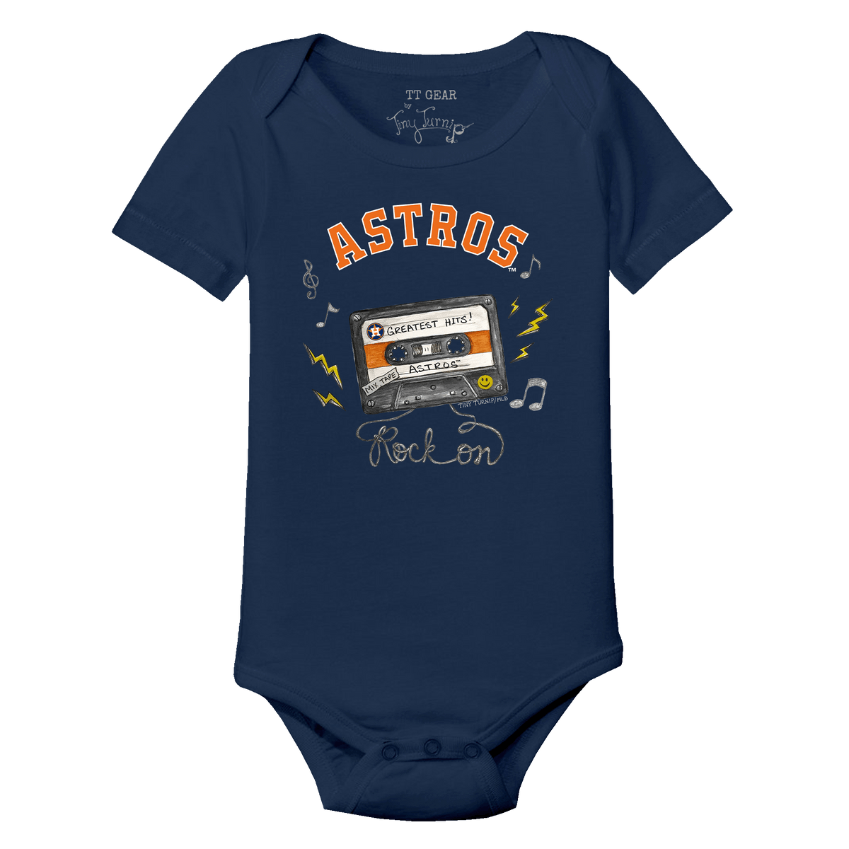 Houston Astros Mixtape Short Sleeve Snapper