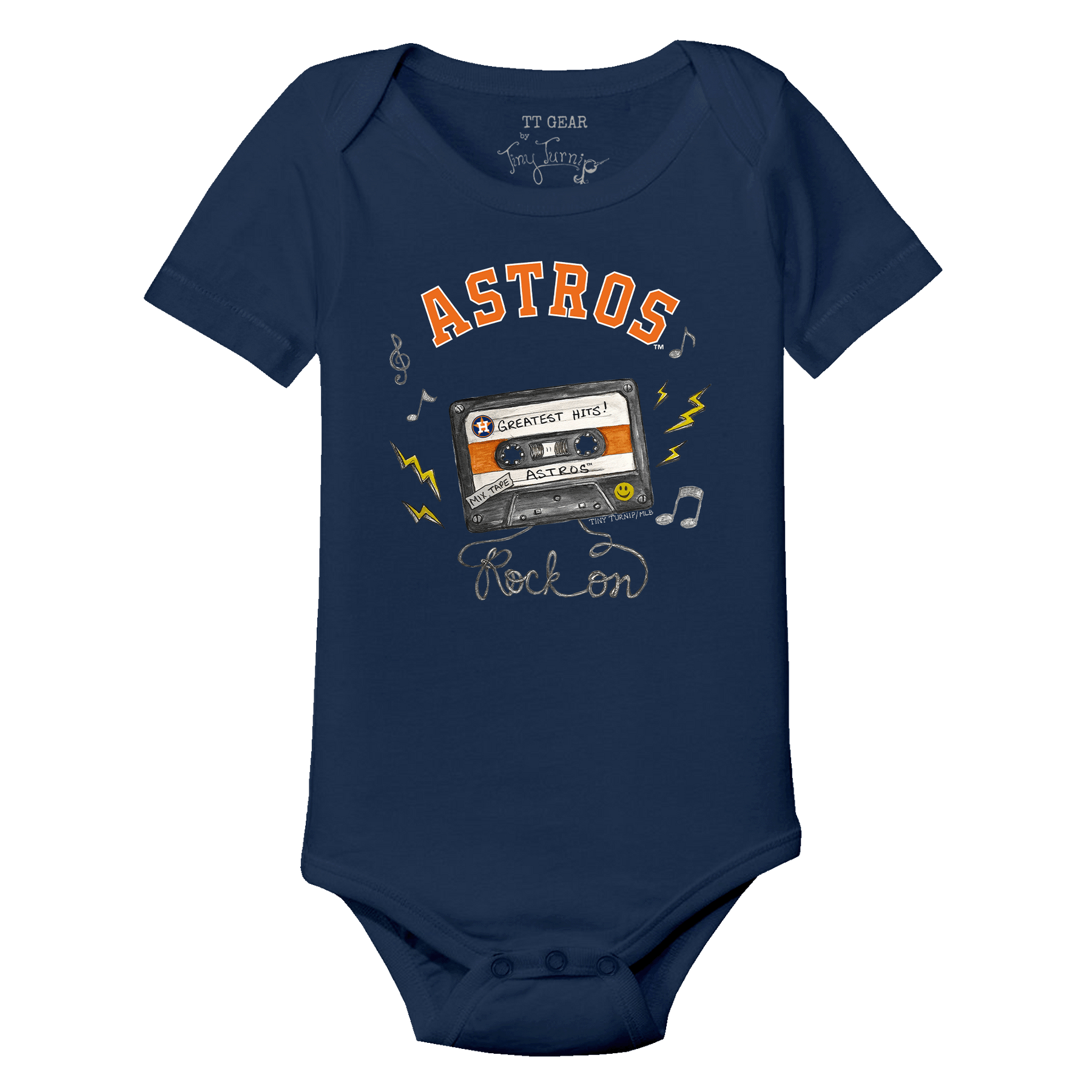 Houston Astros Mixtape Short Sleeve Snapper