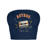 Houston Astros Mixtape Crop Tube Top