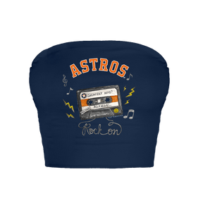 Houston Astros Mixtape Crop Tube Top