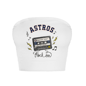 Houston Astros Mixtape Crop Tube Top