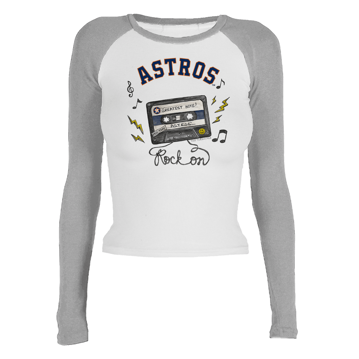 Houston Astros Mixtape Roxy Raglan Long Sleeve