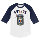 Houston Astros Pickle Jar 3/4 Navy Blue Sleeve Raglan