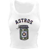 Houston Astros Pickle Jar Crop Tank