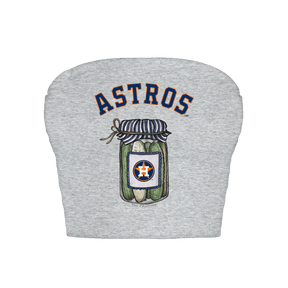 Houston Astros Pickle Jar Crop Tube Top