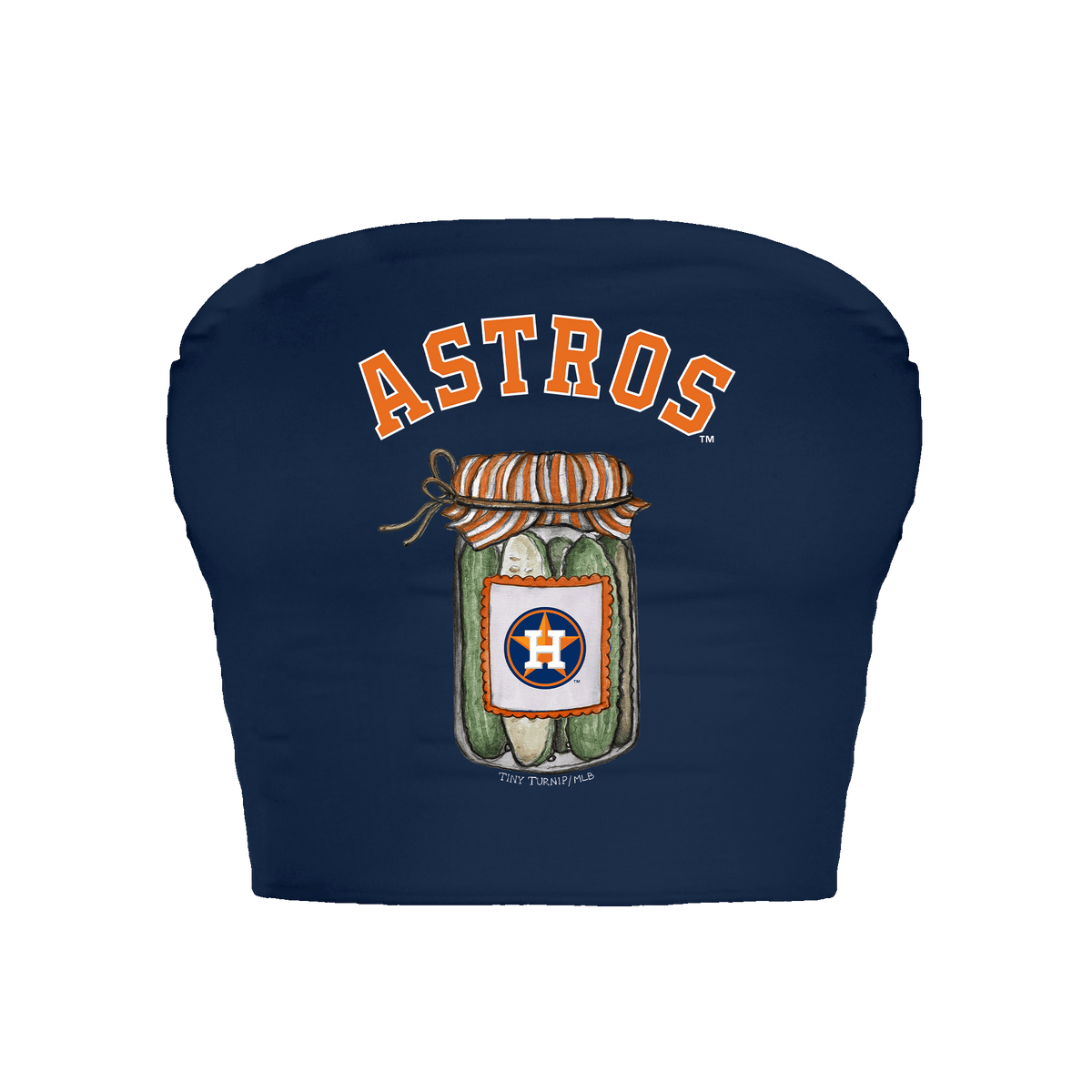 Houston Astros Pickle Jar Crop Tube Top