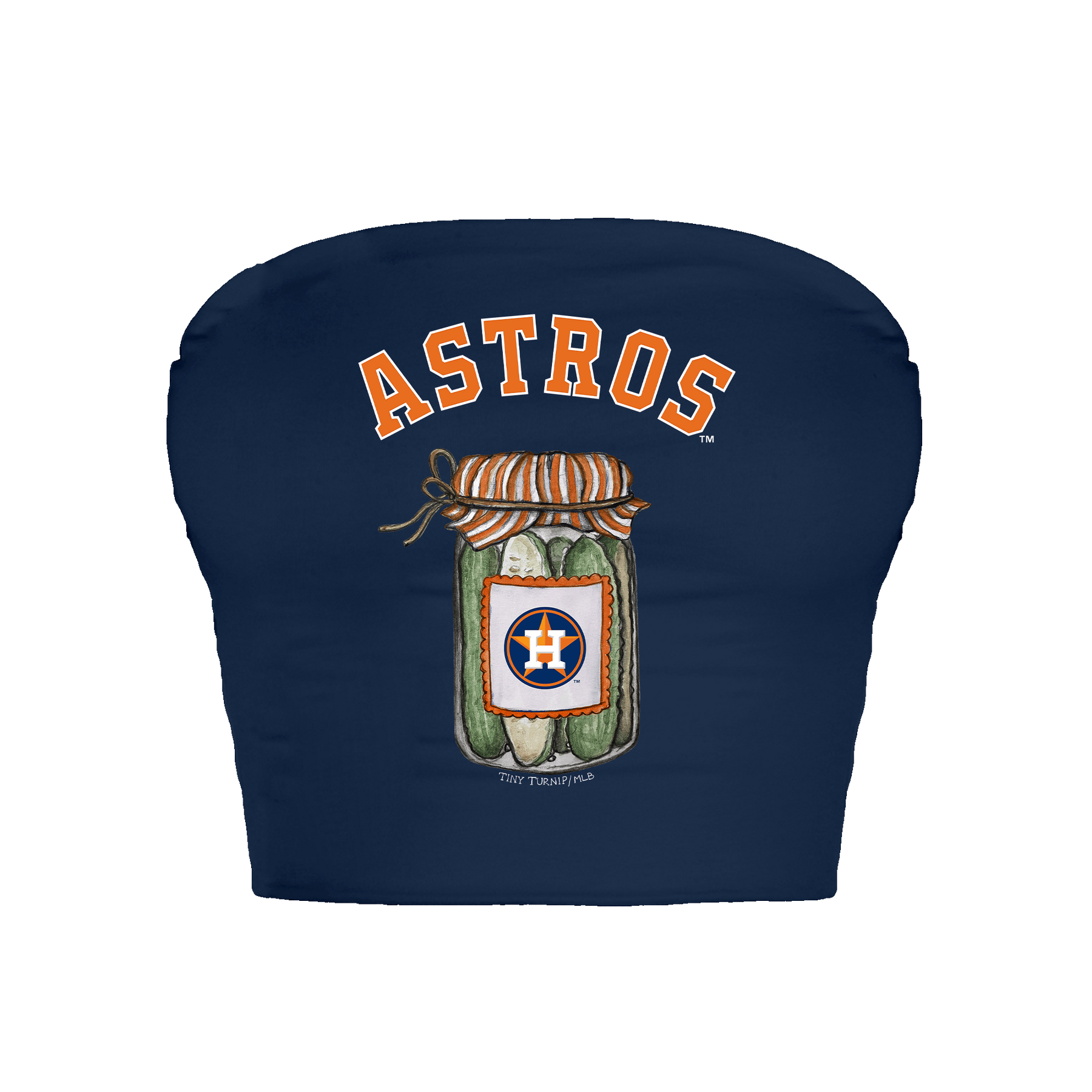Houston Astros Pickle Jar Crop Tube Top