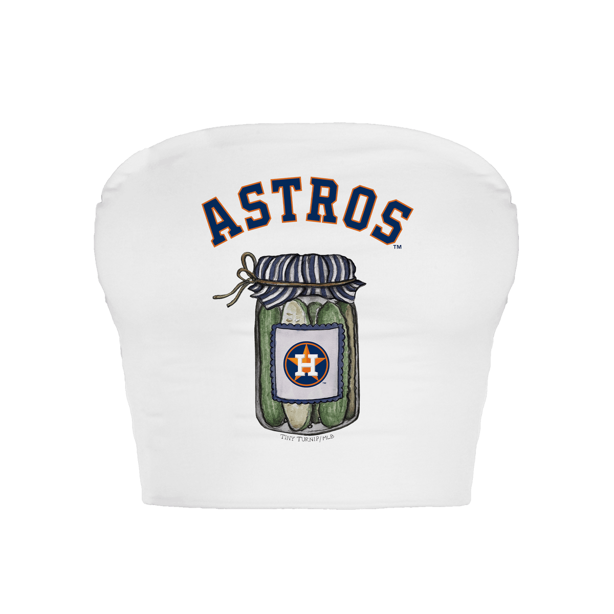 Houston Astros Pickle Jar Crop Tube Top