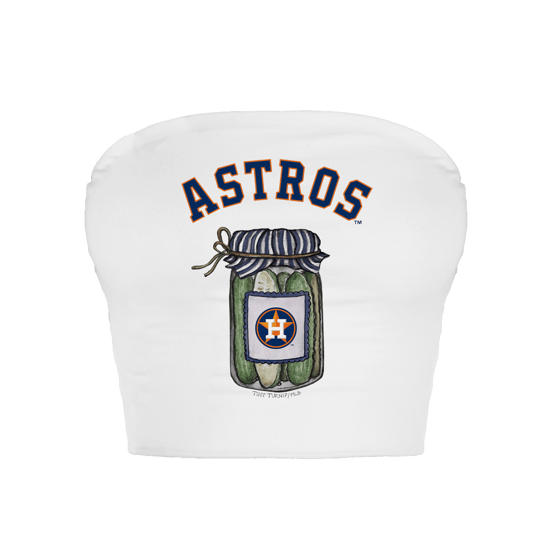Houston Astros Pickle Jar Crop Tube Top