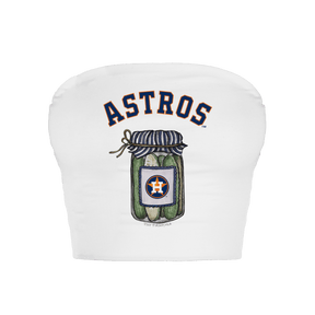 Houston Astros Pickle Jar Crop Tube Top