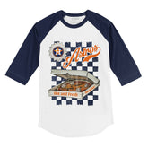 Houston Astros Pizza 3/4 Navy Blue Sleeve Raglan